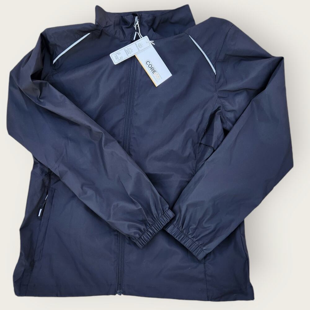 Core 365 Windbreaker Jacket Women's Size L Reflective Water Resistant NWT